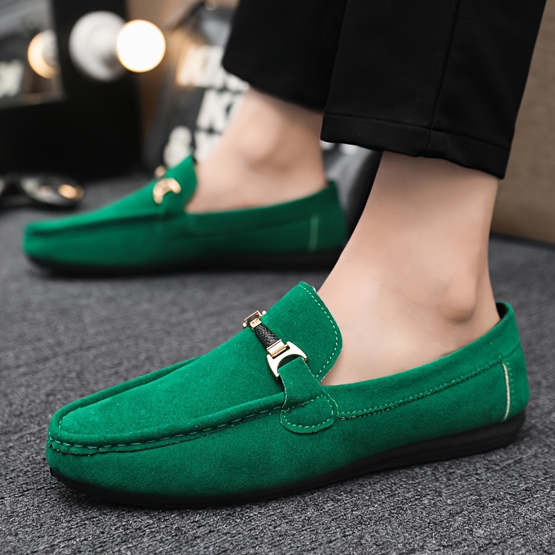 mens faux suede moccasin loafer shoes comfy non slip slip on shoes mens shoes spring and summer details 5